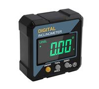 Transportador digital - Medidor angular digital transportador de ABS de 5,8 x 5,8 x 2,5 cm, alcance 4 x 90 | Mini inclinómetro con base magnética y pantalla LCD para construcciones de soldadura para