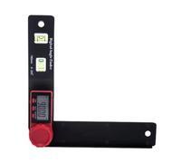 Transportador digital, Medidor de ángulo electrónico de medición de 0-200 grados con pantalla LED, Herramienta de medición del buscador de ángulos Digital de regla de ángulo y clara para carpintería