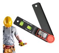 Transportador digital,Medidor de ángulo electrónico de medición de 0-200 grados con pantalla LED - Regla de ángulo de herramienta de medición de buscador de Digital transparente multifuncional