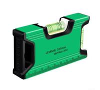 Transportador digital para mini buscador de ángulos, inclinómetro para prueba de nivel, regla de medición de aluminio, color verde, 105 mm