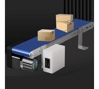 Transportador eléctrico de procesamiento de alimentos de 90 mm de ancho, control de velocidad ilimitado, 1350-3000 rpm, diseño compacto para un manejo eficiente, ideal para aplicaciones de la