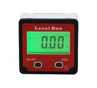 Transportador electrónico de 360 grados, resolución de 0,05 grados, precisión ±0,2 grados, caja biselada del inclinómetro, imán de nivel de ángulo en el interior, inclinómetro digital(5515-90R)