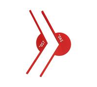 Transportador ergonómico de ángulos con escala de marcado, herramienta geométrica para dibujo técnico y matemáticas, ayuda para el aula, transportador de matemáticas