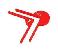 Transportador geométrico multifunción con guía de marcado, herramienta de medición de ángulos para estudiantes, profesores e ingenieros, transportador de matemáticas, suministros escolares