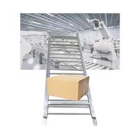 Transportador ligero de 0,3 x 4 m, transportador de rodillos sin alimentación para una fácil descarga en almacenes, fábricas y almacenamiento en frío, ideal para minoristas y logística