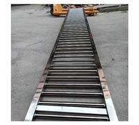 Transportador ligero para descarga de mercancías - Transportador de rodillos sin motor con rodillos de acero galvanizado de 2,5 cm para almacenes y fábricas - Sistema de entrega y descarga eficiente