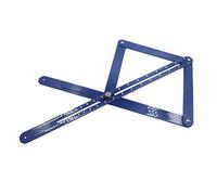 Transportador multifuncional de 38 cm y 45 cm, modelo de carpintería, herramienta cuadrada de ángulo, herramienta de búsqueda de ángulos, regla cuadrada, medidor de profundidad