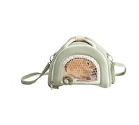Transportador para hámster al aire libre, de viaje para animales pequeños, jaula portátil transpirable con cremallera, detalles ligeros para transportar mascotas, accesorio de viaje para hámster