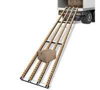 Transportador para remolques de camiones sin motor, sistema de rodillos ABS, ideal para almacenes industriales, amarillo, 30 cm de ancho x 150 cm de largo, descarga eficiente de la línea de cubo.