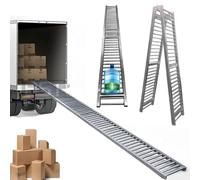 Transportador plegable Heavy Du para camiones y remolques, ligero, resistente a la corrosión, 12 pulgadas de ancho, 3.3 pies de longitud, perfecto para transporte industrial y aplicaciones MOV