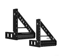 Transportador portátil de aluminio con ajuste deslizante cómodo para un posicionamiento de ángulo seguro en tareas de carpintería (métrico)