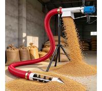 Transportador Portátil De Grano Transportador De Tornillo,4M | Transportador Sinfín Tornillo Sinfin Portátil Sistema De Transporte Eléctrico Máquina Alimentación Neumática,4M