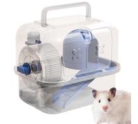 Transportador transparente para mascotas pequeñas, transporte transparente para mascotas, caja de viaje para animales pequeños de 9.4 x 7.1 pulgadas, senderismo, caminar, aventura al aire libre