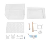 Transportadora para Hámster de Acrílico Transparente, Anti - mordeduras, Portable para Animales Pequeños - Diseño Robusto, Espacioso y Multifuncional para Hámsteres y Chinchillas