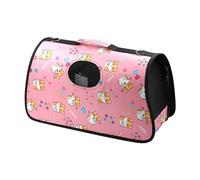 Transportadoras Gatos Trasportín Gatos Portátil y Transpirable Bolsa de Tela para Mascotas Perros Gatos Animales Color Aleatorio (S 36 * 21 * 23CM)