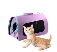 Transportadoras Gatos Trasportín Gatos Portátil y Transpirable Bolsa para Mascotas Perros Gatos Animales Color Aleatorio (6371-ROSA)