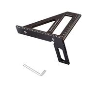 Transportadores ajustables para carpintería, buscador de ángulos de 45/90 grados, herramienta de medición precisa para ingenieros y artesanos, triángulos de aluminio, regla