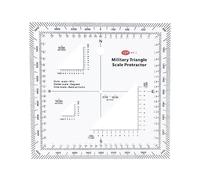 Transportadores de escala de coordenadas USNG fáciles de leer para navegación marítima/terrestre, aventura, escala de mapa transparente, navegación marítima