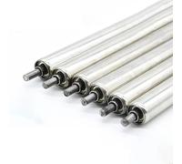 Transportadores de rodillos de acero inoxidable galvanizado, 38 mm de diámetro, longitudes de 1001000 mm, duraderos y versátiles para un manejo eficiente de materiales, 1 unidad. Tamaño: 38 x 500 mm