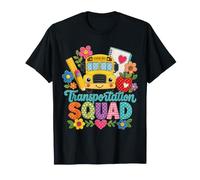 Transportation Squad School Bus Driver Back To School Camiseta