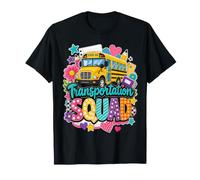 Transportation Squad School Bus Driver Back To School Camiseta