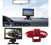 Transporter Cámara de Marcha Atrás con 7 Pulgadas TFT LCD Monitor de Coche, Vision Nocturna HD Cámara de Visión Trasera para Opel Vivaro Surf Concept/Combo/Renault Trafic/Fiat Talento/Primastar