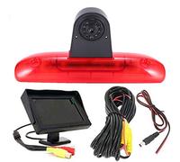 Transporter Nocturna IR Luz Freno Cámara de Marcha Atrás Visión Trasera Coche Puede Ajustar el ángulo para Fiat Ducato 244 Bus Kasten/Peugeot Boxer/Citroen Jumper (cámara + Monitor de 4.3 Pulgadas)
