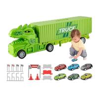 Transporter Truck Toy - Toy Trucks | Plegable Toddler Colorful Race Track Playset Early Education Prechool Toys for Home and Kindergarten with Plegable Track