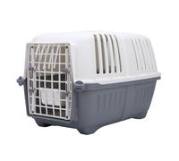Transportín de plástico rígido para Perros, 18.5x12.2x12.6in Transportín de Viaje portátil para Perros con ventilación y Cierre de Seguridad Transportín para Perros pequeños Gatos
