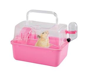 Transportín de viaje para conejos, portátil, hábitat cómodo y duradero, multifuncional para hámster, cobaya, alma pequeña