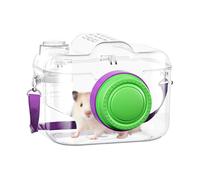 Transportín de Viaje para Hámster,Jaula Portátil con Forma de Cámara para Hámster - Jaula Viajera Para Conejos - para Amantes de Animales Cuidadores Viajeros Voluntarios Parque Visita Veterinario Viaj