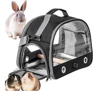 Transportín De Viaje Para Pájaros - Jaula Ligera De 33x24x26cm, PVC De Tela Oxford, Mochila Transpirable Transparente Con Cremallera De Fácil Acceso | Transportín Portátil Para Mascotas Para Periquito