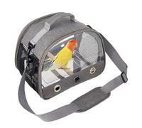 Transportín De Viaje Para Pájaros Pequeños - Transportín De Viaje Para Pájaros Con Bandeja De Acero Inoxidable | Mochila Para Pájaros, Mochila Portátil Transpirable Para Jaula Para Pájaros Con Percha