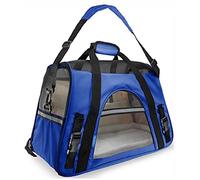 Transportín Fly, Producto para Gato o Perro de la Marca Freedog, Color Azul, 40 x 20 x 26 centímetros