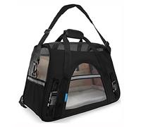 Transportín Fly, Producto para Gato o Perro de la Marca Freedog, Color Negro, 40 x 20 x 26 centímetros