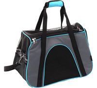 Transportín Gato - Perro - Leona - Bolsa en poliéster Resistente con Fondo extraíble y Correas Ajustables