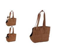 Transportín Gato - Perro - Peaches - Bolsa en Polipiel con Base Reforzada y múltiples Bolsillos