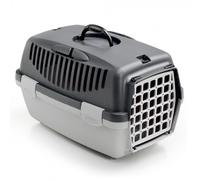 Transportín GULLIVER 1 con puerta de plástico - Color: Gris | Mediciones: 48 x 32 x 31 cm