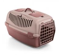 Transportín Gulliver 3 con puerta de plástico - Stefanplast - Color del Producto: Rosa Viejo | Mediciones: 61 x 40 x 38 cm