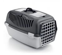 Transportín Gulliver 3 con puerta de plástico - Stefanplast - Color: Gris | Mediciones: 61 x 40 x 38 cm