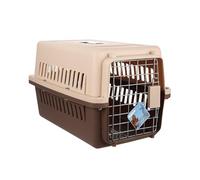 Transportin, Maletin para Mascotas 50x33x30 cm - Caja de Transporte Plástica para Perros y Gatos, Jaula con Puerta de Seguridad, Asa Superior y Ventilación - Ideal para Viajes, Avión o Auto