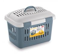 Transportín Midi Gulliver para pequeños animales - Stefanplast - Color: Azul claro