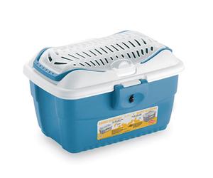 Transportín Mini Gulliver para pequeños animales - Stefanplast - Color: Azul claro