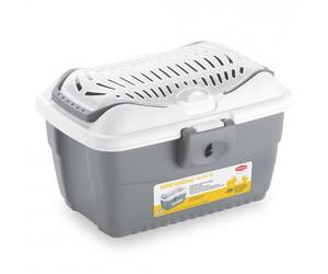 Transportín Mini Gulliver para pequeños animales - Stefanplast - Color: Gris claro