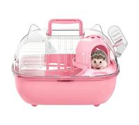 Transportín para Animales Pequeños | Jaula de Salida con Tapa Transparente | Jaula De Viaje De Hámsters - para Conejos, Roedores, Lagartos, Transporte, Viaje Corto, Coche, Salida Y Picnic