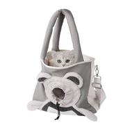 Transportín para Gatos Suave - 35 x 15 x 33 cm Bonito Bolso portátil de Tela con Forma de Oso - Transportín para Gatos | para Visita Veterinaria de Viaje Paseos al Aire Libre Aseo