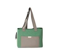 Transportín para Gatos y Perros Laterales Antifugas Blando Peso Ligero Ventilado para Viaje/Auto/Veterinario para Perros hasta9kg(Green)