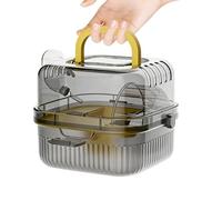 Transportín para Hámster con Rueda de Ejercicio Portátil con Bebedero