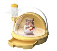 Transportín Para Hámster - Jaula De Viaje Para Hámster, Transportín Portátil Con Botella De Agua & Bandeja Extraíble | Ţransportín Transpirable Ṕara Pequeños Animales En Excursiones | Ideal P̀ara Háms