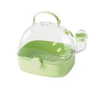 Transportín para Hámster | Jaula Transporte Chinchilla PVC con Bebedero | Accesorio Espacioso Portátil Aves Mascota para Erizo Cacatúas Periquitos Agapornis Cotorras